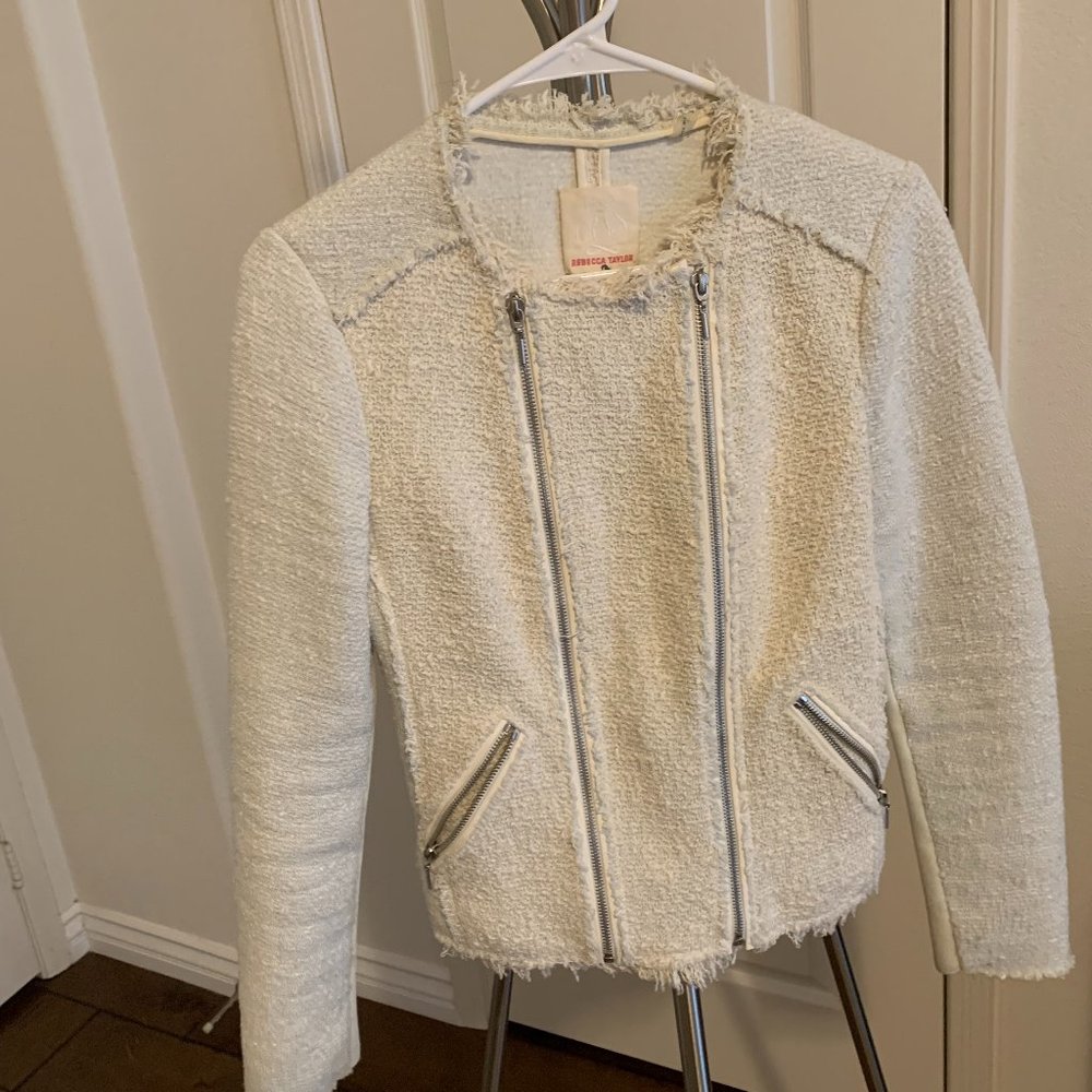 rebecca taylor  women's tweed jacket